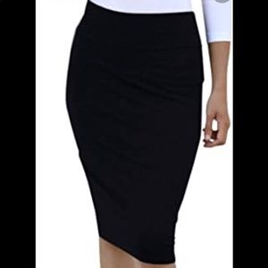 Kay Unger Silk Straight Pencil Skirt - Size 8